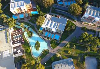Rodos Palace Hotel Aerial View Of Pools