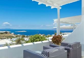 Superior balcony, Ostraco Suites Hotel, Mykonos Town, Mykonos, Greece