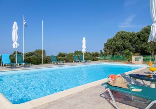 Outdoor pool at Monambeles Villas, Svoronata, Kefalonia, Greece