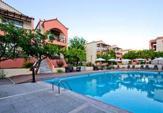 Rigas Hotel, Skopelos Town, Skopelos. Poolside