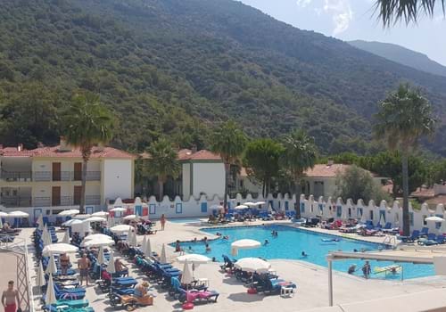 Outdoor pool at Karbel Hotel, Oludeniz, Dalaman, Turkey