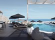Overview of pool area at Mr & Mrs White Mykonos