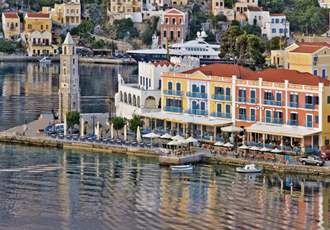 Waterfront, Nireus Hotel, Yialos, Symi, Greece