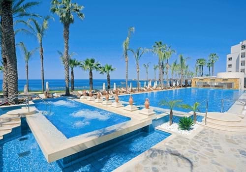 Pool area, Alexander The Great Beach Hotel, Paphos, Cyprus