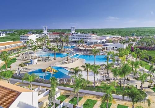 Overview at the Olympic Lagoon Resort, Ayia Napa, Cyprus.