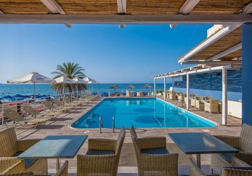 Outdoor pool at Stalis Hotel, Stalis, Crete, Greece