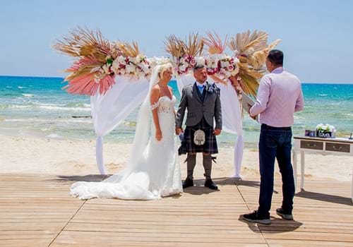 24. Sirens Beach Ayia Napa Cyprus Wedding Venue Couple Olympic Holidays