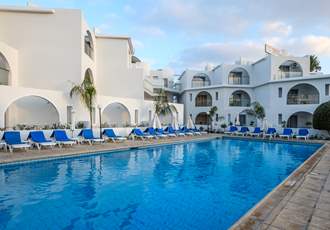 Pool at Pandream Apartments, Paphos, Cyprus.