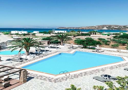 View of Pool at Dionysos Seaside Resort in Ios