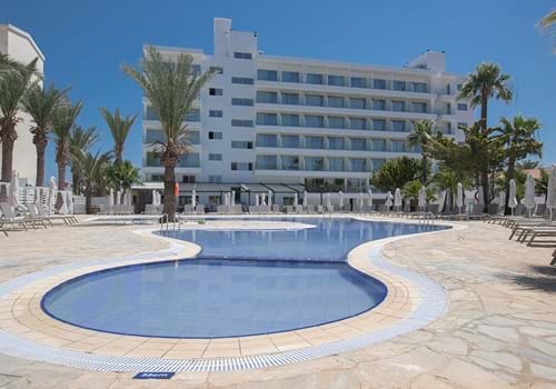 Outdoor pool at Bohemian Gardens Hotel, Protaras, Cyprus