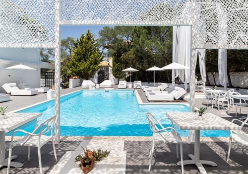 Pool at Racconto Boutique Design Hotel, Parga, Greece.