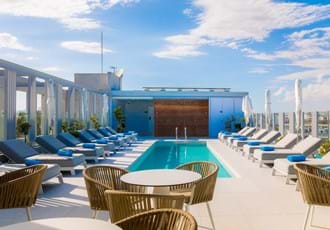 Pool view at Hotel Indigo Larnaca