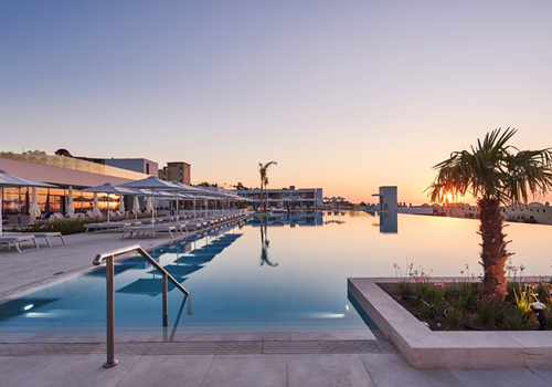 Sunset at Lindos Grand Resort in Rhodes