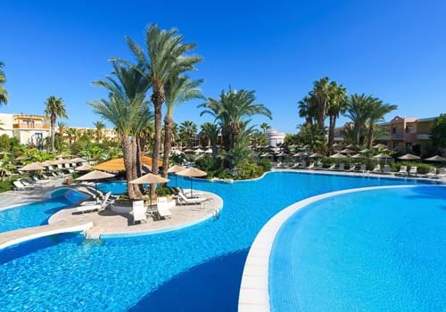 Pool at Atrium Palace Thalasso Spa Resort & Villas, Kalathos, Rhodes, Greece.