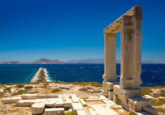 Apollo Temple Entrance Naxos Greece Olympic Holidays